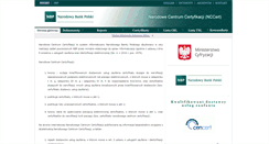 Desktop Screenshot of nccert.pl