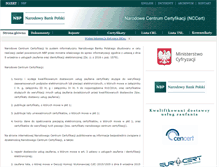 Tablet Screenshot of nccert.pl